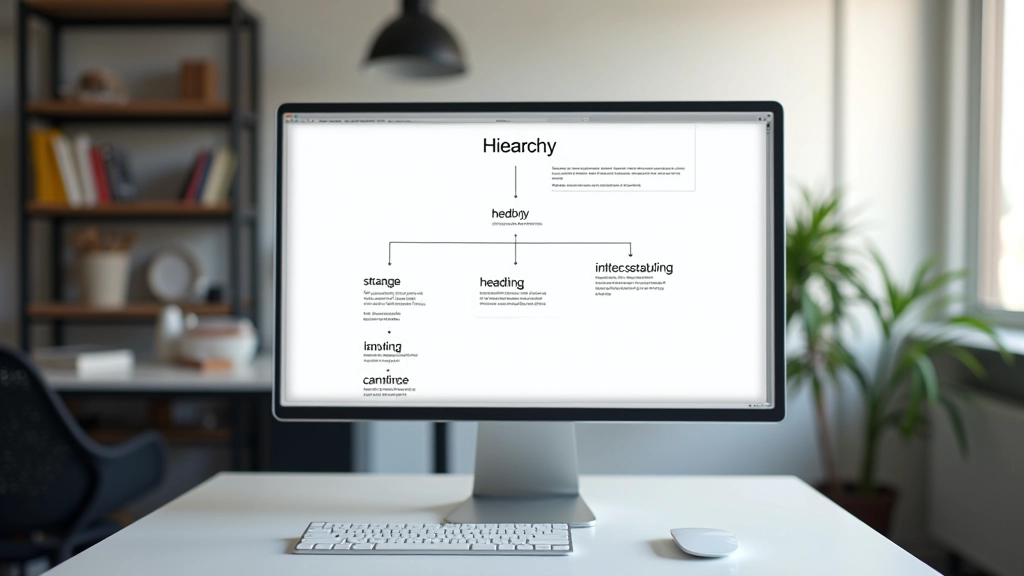 Exemple de hiérarchie typographique avec différentes tailles de titres et de corps de texte bien organisés